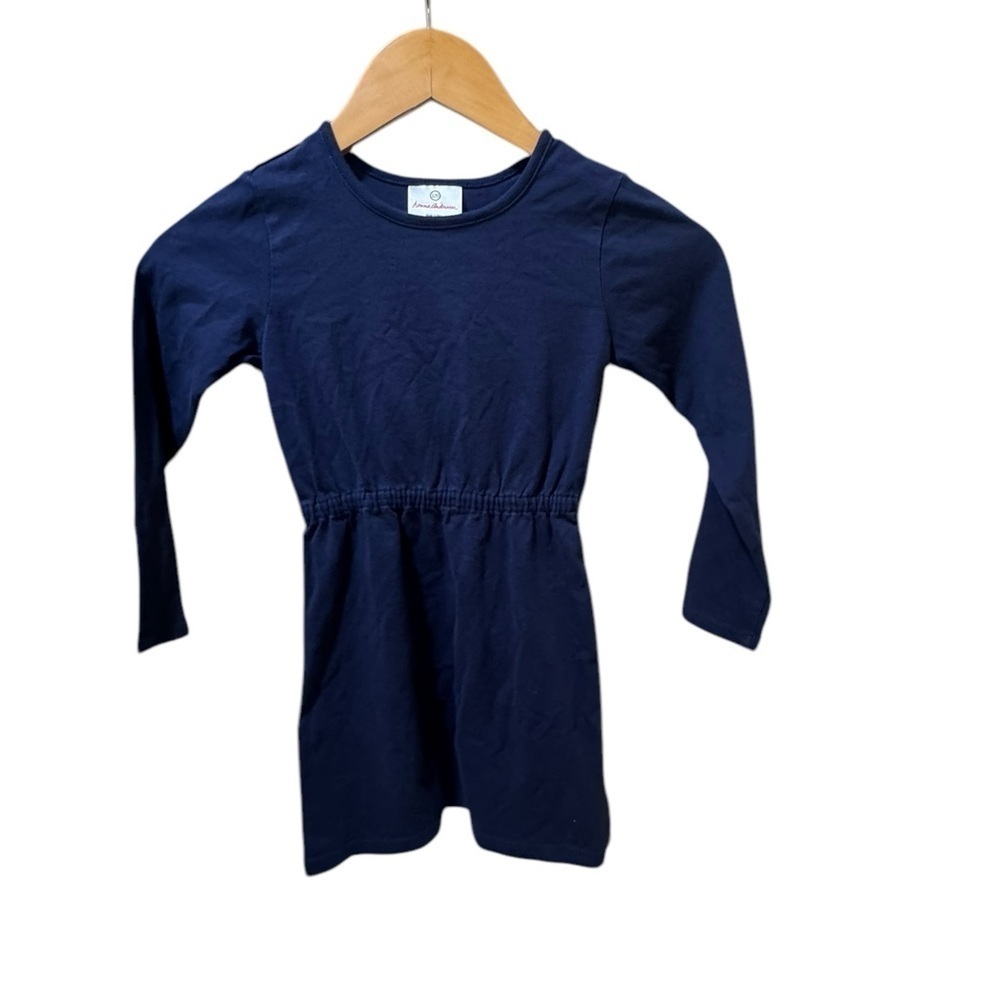 Hanna Andersson Green‎ Dress With Rainbow Trim 120 (6) k146